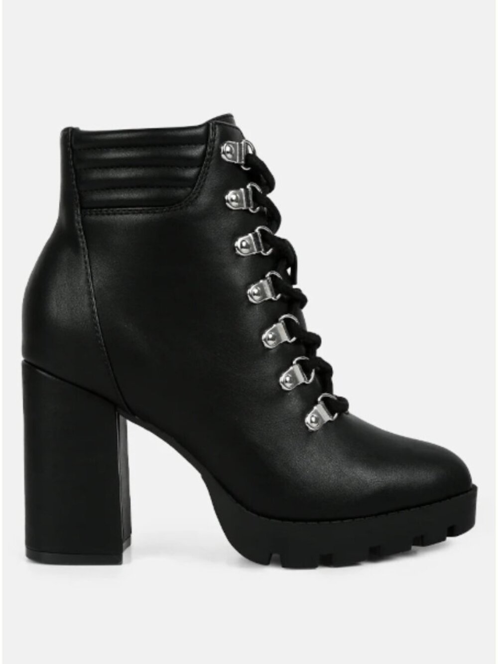 London Rag Hamiltons Black Goth Laceup Combat Boots/Booties